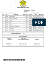 Cetak KRS Mahasiswa 27 Oktober 2023