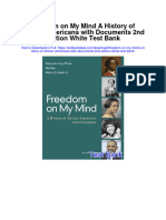 Freedom On My Mind A History of African Americans With Documents 2nd Edition White Test Bank