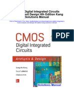 Cmos Digital Integrated Circuits Analysis and Design 4th Edition Kang Solutions Manual