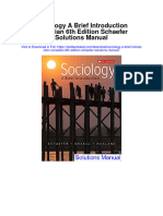 Sociology A Brief Introduction Canadian 6th Edition Schaefer Solutions Manual
