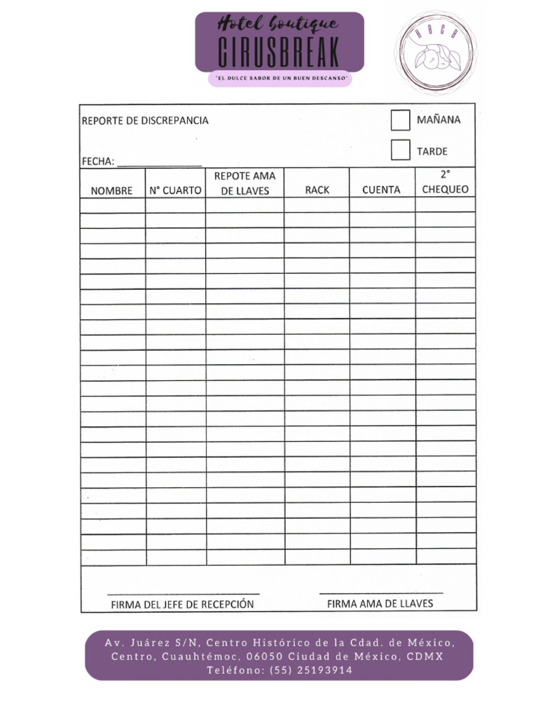 Reporte de Discrepancia | PDF