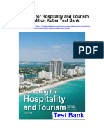 Marketing For Hospitality and Tourism 6th Edition Kotler Test Bank