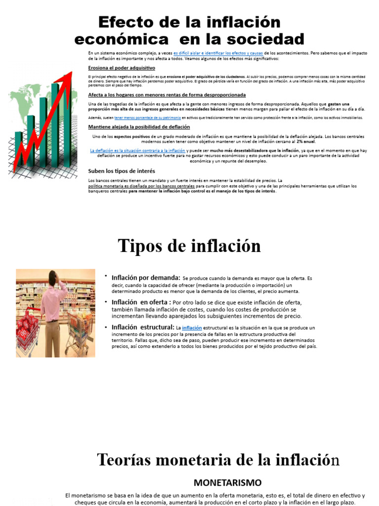 Efectos y control de la inflación económica | PDF | Inflación | Monetarismo