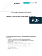 Operador de Maquina para La Confeccion de Indumentaria - 0