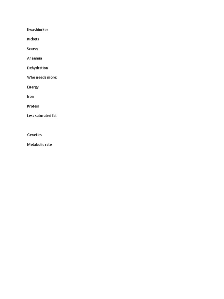 Defficiancy Diseases | PDF