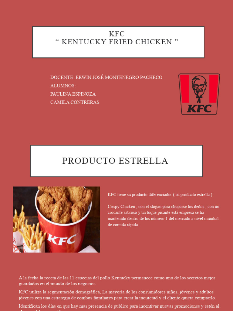 Promociones y productos de KFC | PDF | Alimentos | Precios