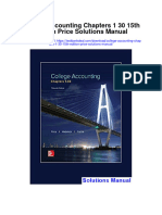College Accounting Chapters 1-30-15th Edition Price Solutions Manual