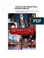 Marketing The Core 5th Edition Kerin Solutions Manual