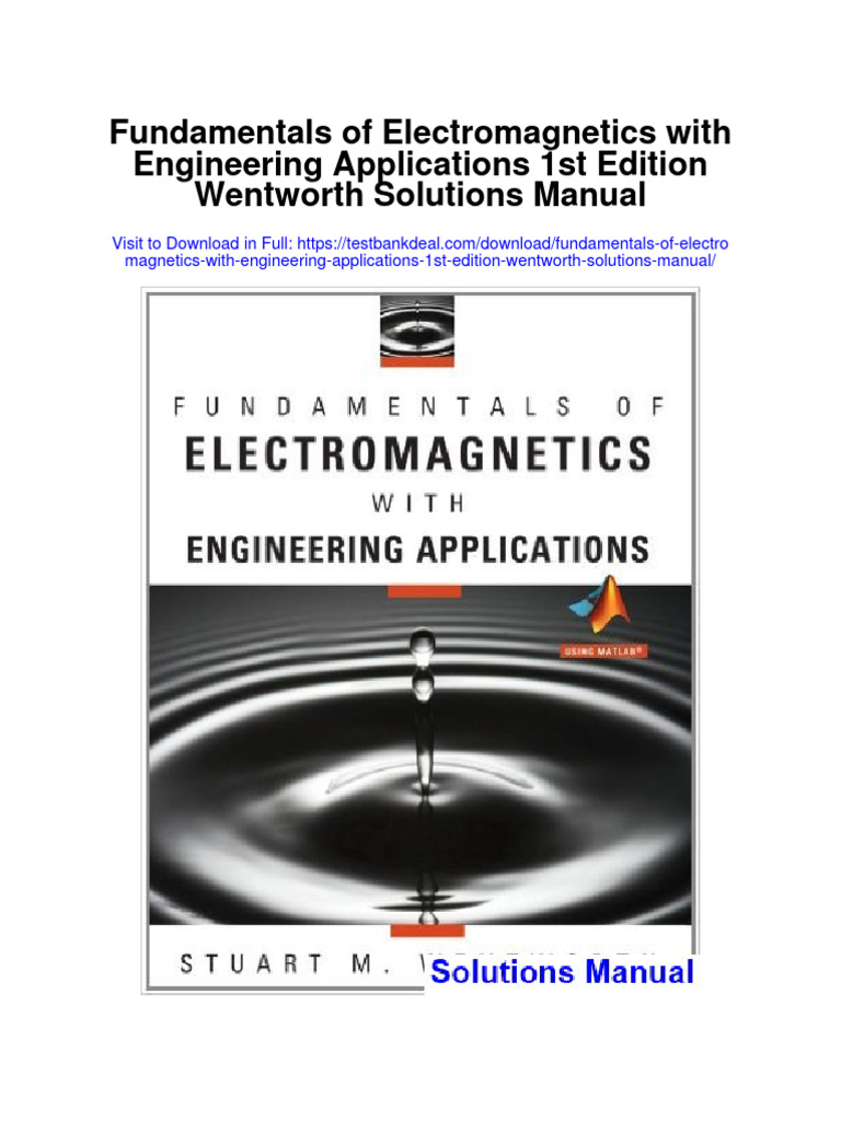 Fundamentals of With Engineering Applications 1st
