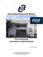 LICENCIATURA EN ADMINISTRACION UNM 2019 Version Difusion Ene 2020