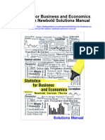 Statistics For Business and Economics 8th Edition Newbold Solutions Manual
