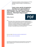 Peña, Karem (2013) - El Psicodrama Como Opción Terapéutica para El Abordaje de La Agresividad en Adolescentes Con Trastorno Disocial. (... )