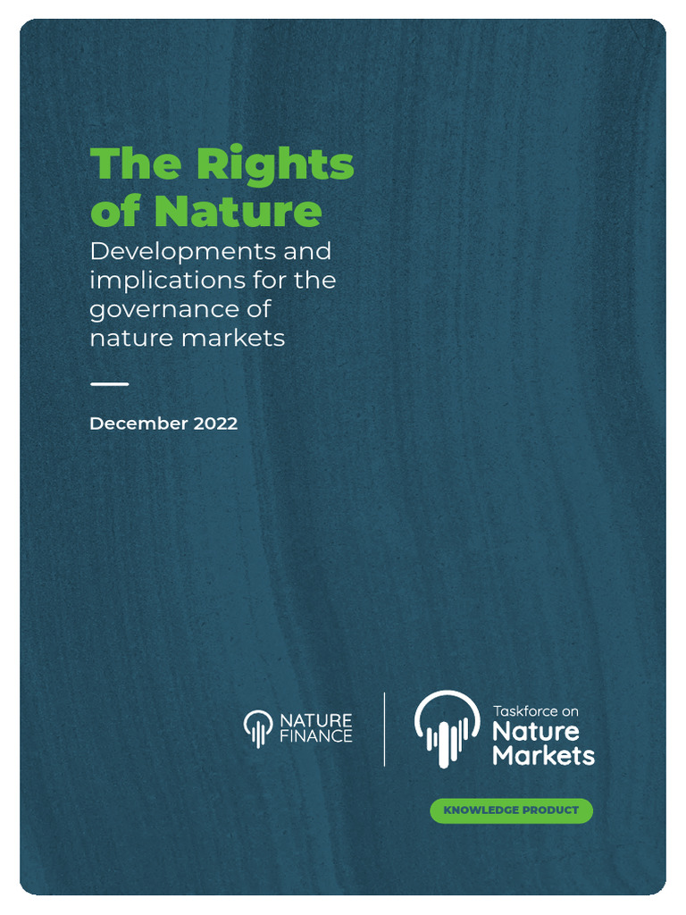 Developments and Implications For The Governance of Nature Markets | PDF