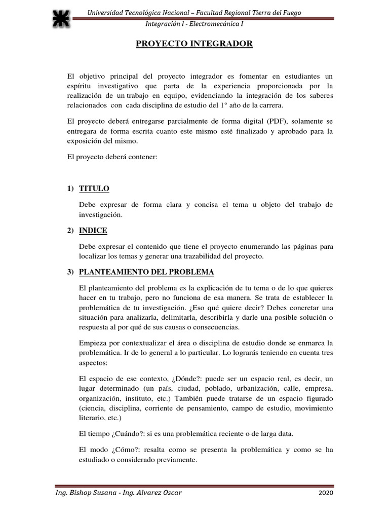 Proyecto Integrador | PDF | Teoría | Calidad (comercial)