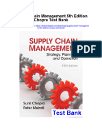 Supply Chain Management 5th Edition Chopra Test Bank