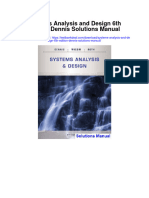 Systems Analysis and Design 6th Edition Dennis Solutions Manual