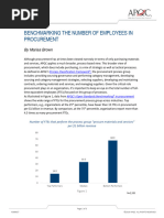 K009927 - SCM - Procurement FTEs Per Billion