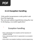 Exception Handling 2023