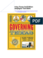Governing Texas 3rd Edition Champagne Test Bank