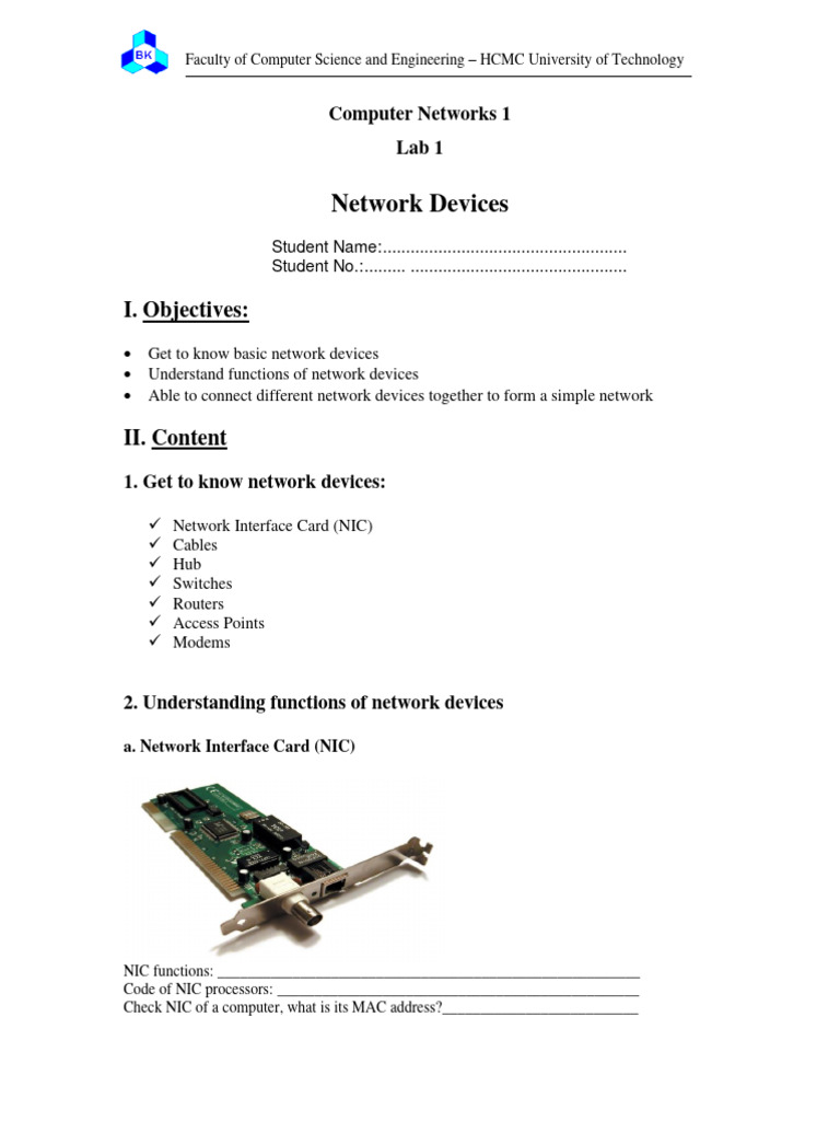 Understanding Network Interface Cards (NIC) | PDF | Technology ...