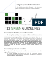 12 Directrices Ecológicas para Ciudades Sostenibles