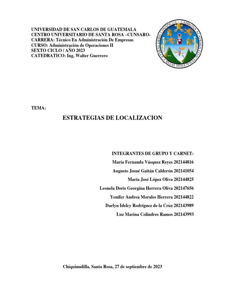 Grupo 3 Gerrero | PDF