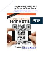 Contemporary Marketing Update 2015 16th Edition Boone Solutions Manual