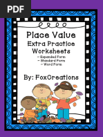 Place Value Practice Worksheets