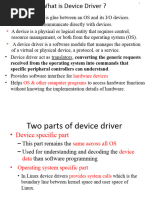 Device Drivers