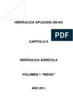 H.A CAPITULO II HIDRAULICA AGRÍCOLA V I RIEGO AÑO 2011 v1