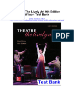 Theatre The Lively Art 9th Edition Wilson Test Bank