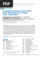 A Comprehensive Review On Electric Vehicle Battery Management System Charging Station Traction Motors