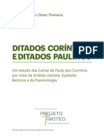 Ditados Coríntio e Ditados Paulinos - Álvaro C. Pestana