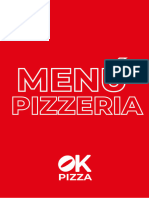 Menú Pizzería