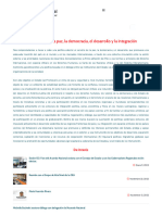 Política Exterior para La Paz, La Democracia, El Desarrollo y La Integración - Website - Acuerdo Nacional