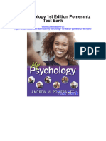 My Psychology 1st Edition Pomerantz Test Bank