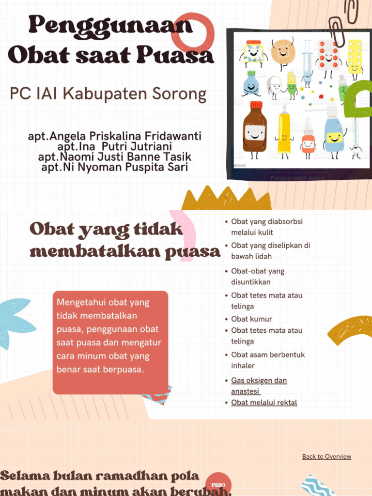 Cara Penggunaan Obat Saat Puasa | PDF
