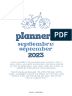 Planners Septiembre - September 2023