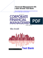 Corporate Financial Management 5th Edition Glen Arnold Test Bank