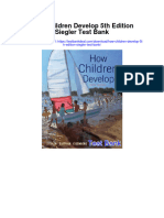 How Children Develop 5th Edition Siegler Test Bank