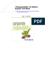 Corporate Responsibility 1st Edition Argenti Test Bank
