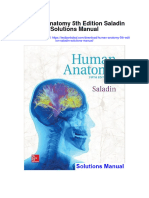 Human Anatomy 5th Edition Saladin Solutions Manual