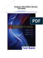 Numerical Analysis 10th Edition Burden Test Bank