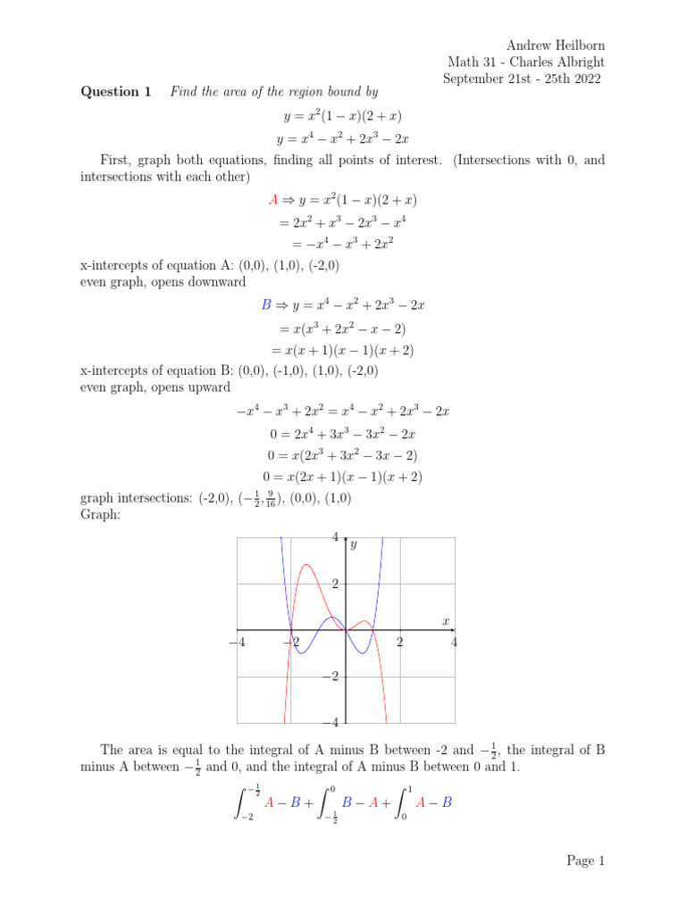Calculus 2 Homework | PDF | Differential Geometry | Mathematical Relations