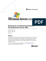 SBS 2003-Backing Up and Restoring Windows Small Business Server 2003