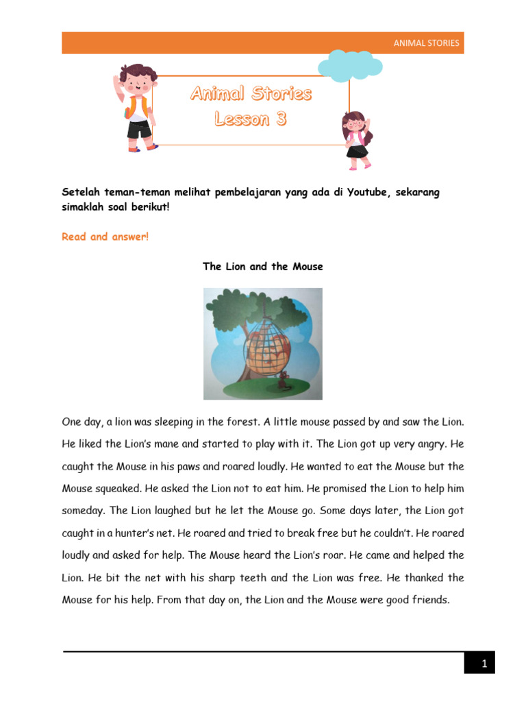 Soal Animal Stories | PDF
