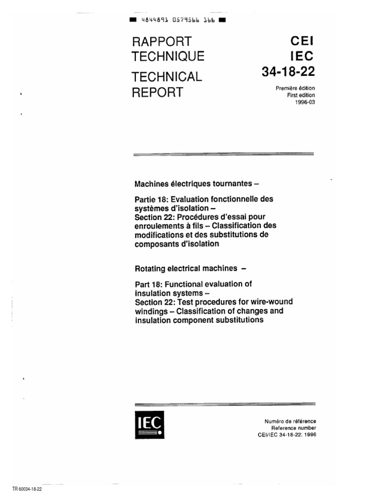 60034-18-22 Rotating Machine | PDF | Law | Technology & Engineering
