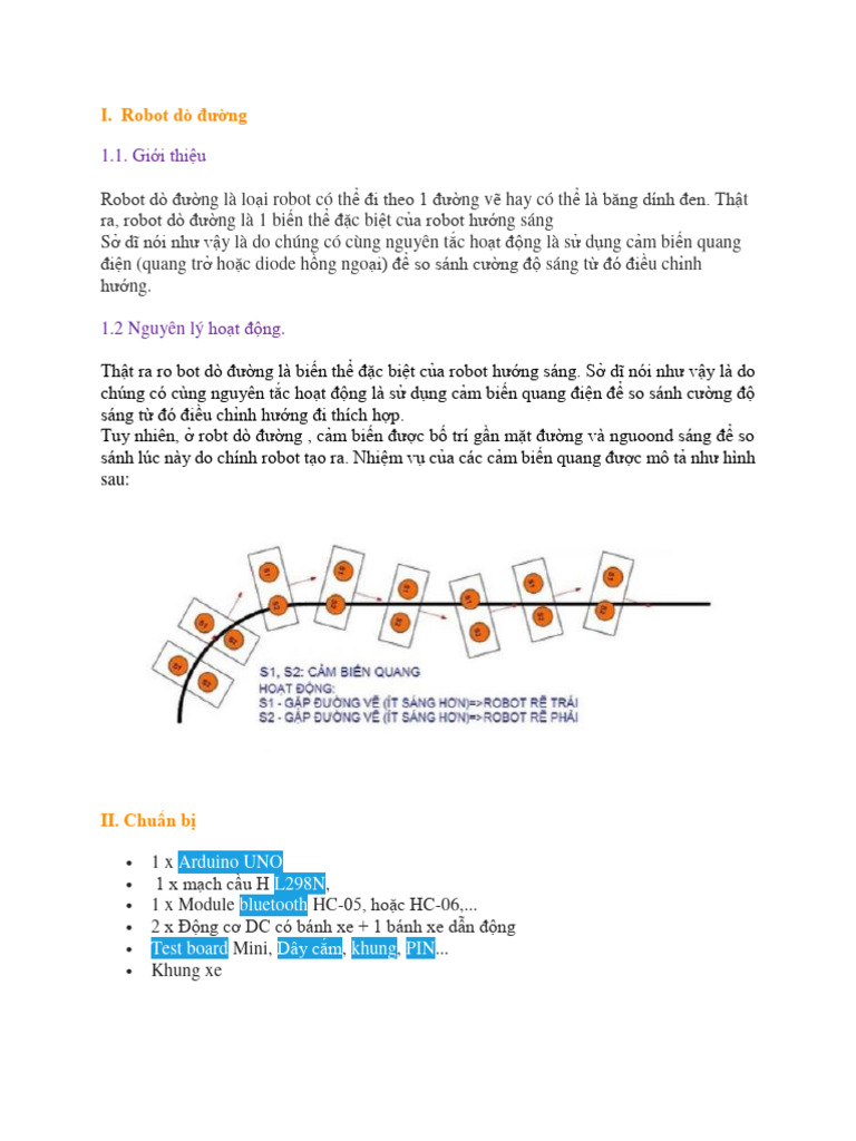 Robot Dò Line | PDF