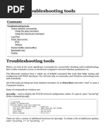 Troubleshooting Tools