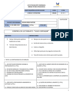 Control de Lectura 1 - 2° Medio - Forma B